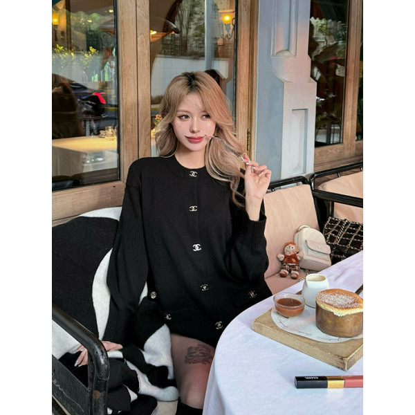 샤넬 턴락 캐시미어 가디건