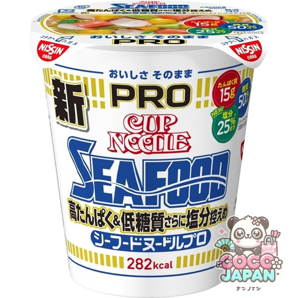 닛신 식품 컵 누들 PRO 높은 단백질 저 탄수화물 염분 겸손 해산물 78g