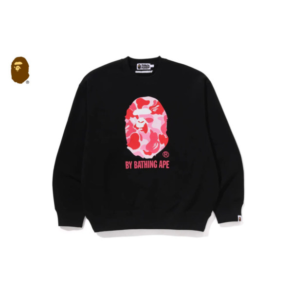 베이프 ABC 카모 에이프 헤드 릴렉스핏 크루넥 스웻셔츠 3컬러 1L30113310