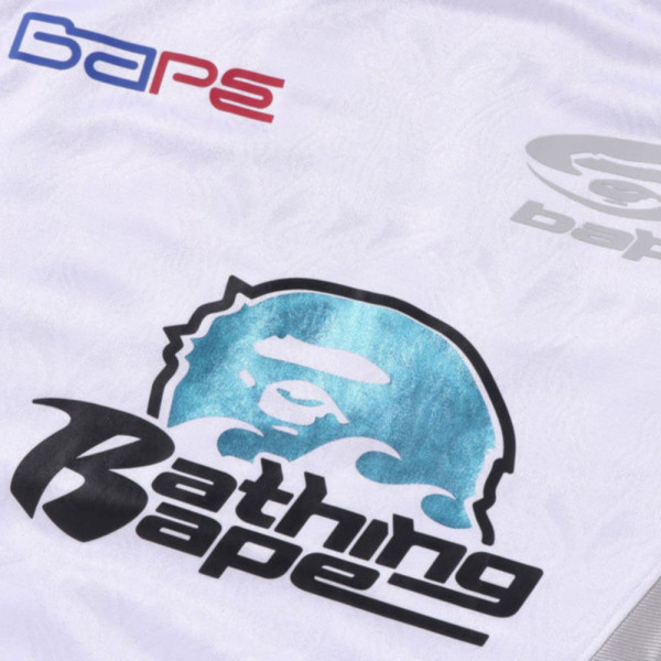 베이프 프레임 패턴 멀티로고 릴렉스핏 풋볼 저지 2컬러 1L30111310