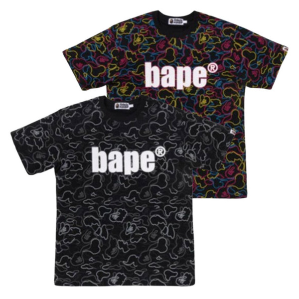 베이프 네온 카모 베이프 반팔 티셔츠 2컬러 1L30109013