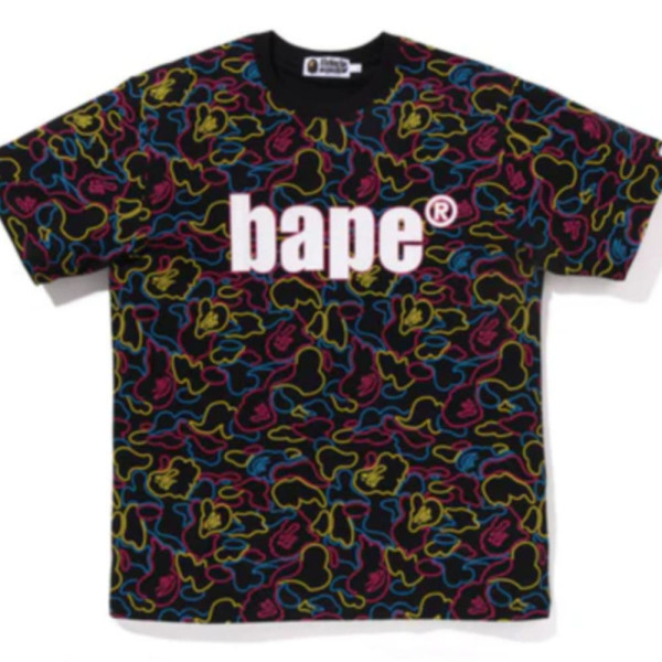 베이프 네온 카모 베이프 반팔 티셔츠 2컬러 1L30109013