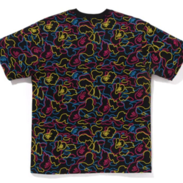 베이프 네온 카모 베이프 반팔 티셔츠 2컬러 1L30109013