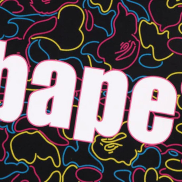 베이프 네온 카모 베이프 반팔 티셔츠 2컬러 1L30109013