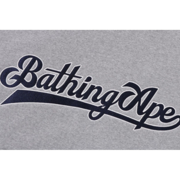 베이프 베이스볼 로고 릴렉스핏 풀오버 후디 2컬러 1L30114004