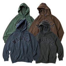 노티카 가먼트 피그먼트 다이 아치 로고 스웻 후디 4컬러 1023207500592