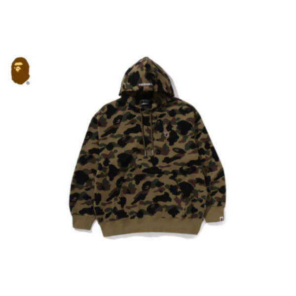 베이프 1ST 카모 자카드 원 포인트 릴렉스핏 풀오버 후드 2컬러 1L30114302