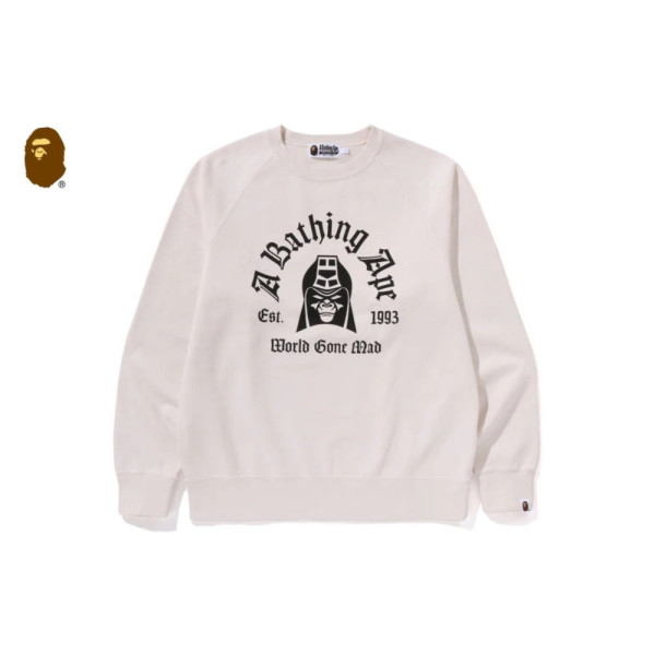 베이프 워시드 이펙트 스웻셔츠 2컬러 1L30113003