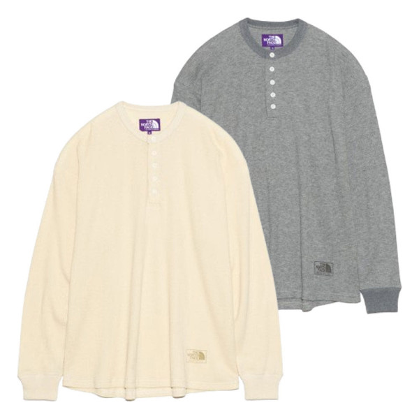 노스페이스 퍼플라벨 필드 롱 슬리브 헨리넥 그래픽 티셔츠 2컬러 N25SH046