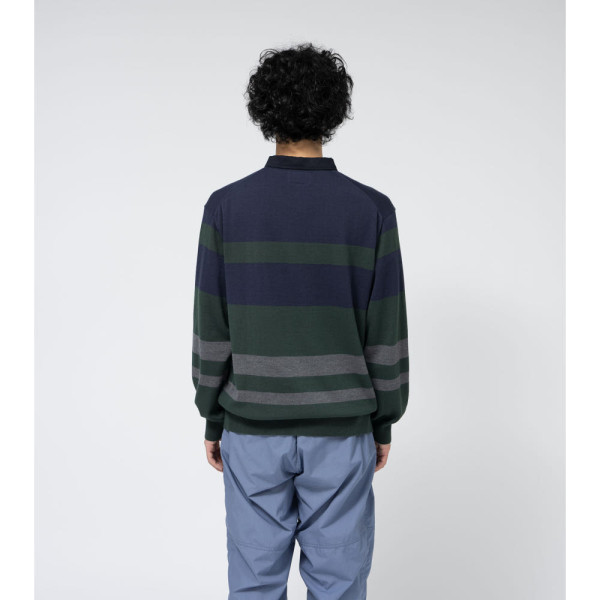 노스페이스 퍼플라벨 필드 니트 럭비셔츠 2컬러 N25SJ025