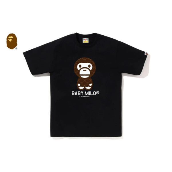 베이프 컬리지 모노그램 베이비 마일로 티셔츠 6컬러 2L30110008
