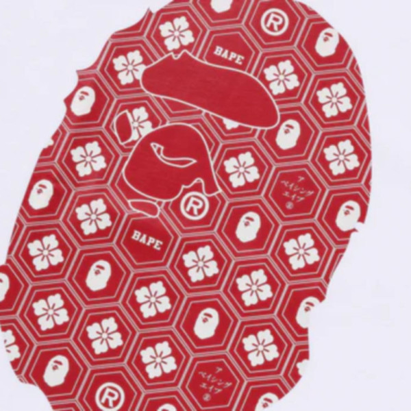 베이프 트래디셔널 일본 패턴 에이프헤드 티셔츠 3컬러 1L20109001