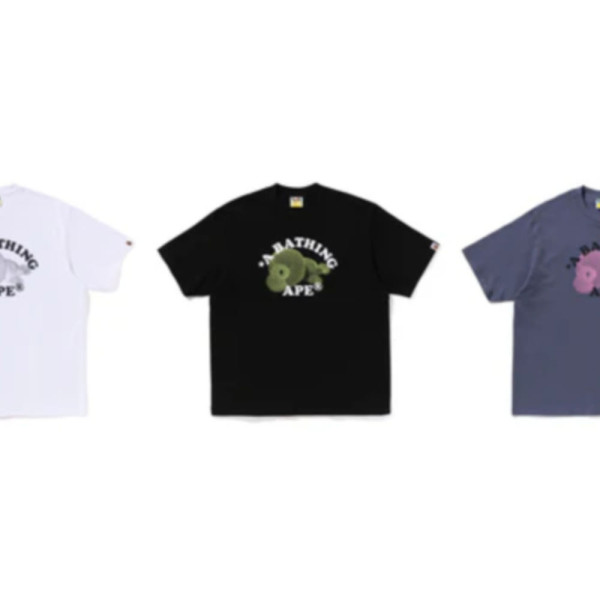 베이프 마일로 컬리지 릴렉스 핏 티셔츠 3컬러 2L30110302