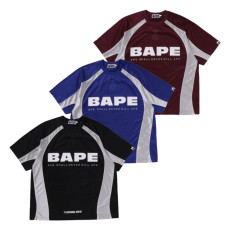 베이프 솔리드 카모 자카드 멀티로고 릴렉스 핏 축구 유니폼 3컬러 1L30109312