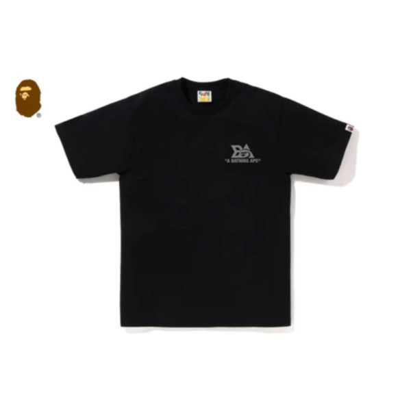 베이프 리플렉터 테크 로고 반팔티 블랙 1L30110051