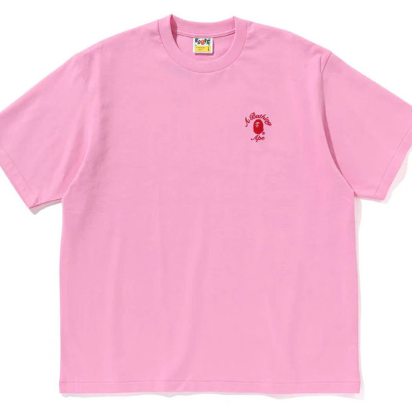 베이프 원포인트 컬리지 릴렉스핏 반팔 티셔츠 5컬러 1L30110304