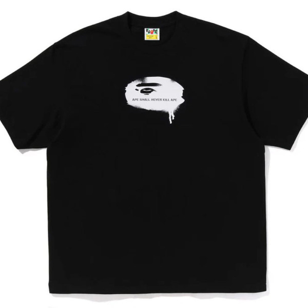 베이프 그라피티 에이프 헤드 로고 릴렉스핏 반팔 티셔츠 2컬러 1L30110309