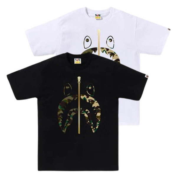 베이프 1ST 카모 세퍼레이트 샤크 반팔 티셔츠 2컬러 1L30110018