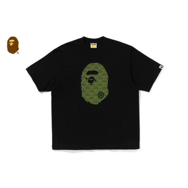 베이프 컬리지 모노그램 에이프 헤드 릴렉스핏 반팔티 3컬러 1L30110334