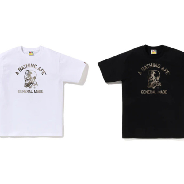 베이프 하이 톤 블리치 제네럴 메이드 반팔티 2컬러 1L30110046