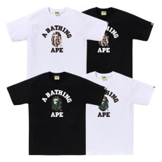 베이프 트라이얼 카모 컬리지 반팔 티셔츠 4컬러 1L30110033