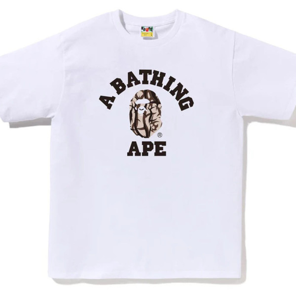 베이프 트라이얼 카모 컬리지 반팔 티셔츠 4컬러 1L30110033