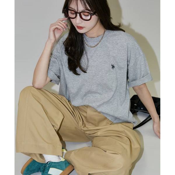 퍼블럭스 U.S. POLO ASSN. 유에스폴로에센 별주 원포인트 자수 크루넥 반팔 티셔츠 7컬러 3127291600013