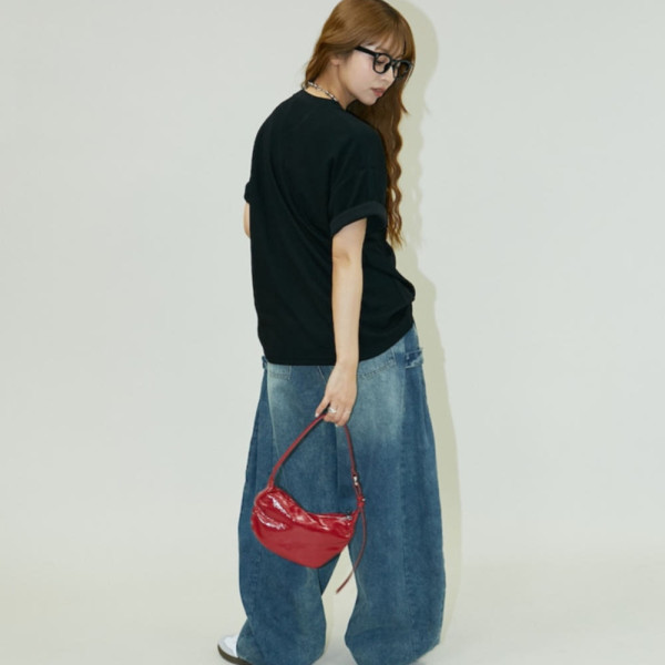 퍼블럭스XMARY QUANT 자수 와플 티셔츠 3컬러 3223375300007