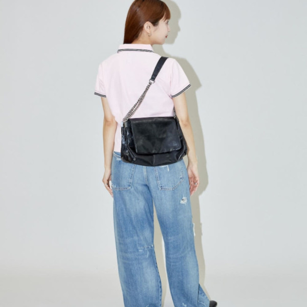 퍼블럭스 MARY QUANT 원포인트 자수 카노메 폴로 셔츠 4컬러 3223375300005