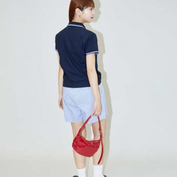 퍼블럭스 MARY QUANT 원포인트 자수 카노메 폴로 셔츠 4컬러 3223375300005