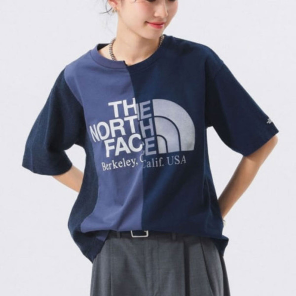 빔즈 노스페이스 퍼플라벨 25SS 비대칭 로고 티셔츠 3컬러 13-04-0310-594