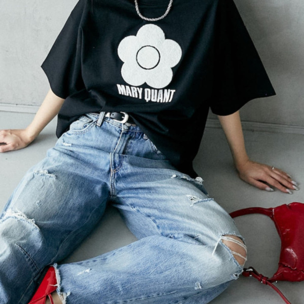 퍼블럭스 MARY QUANT 사가라 자수 티셔츠 5컬러 3223375300010