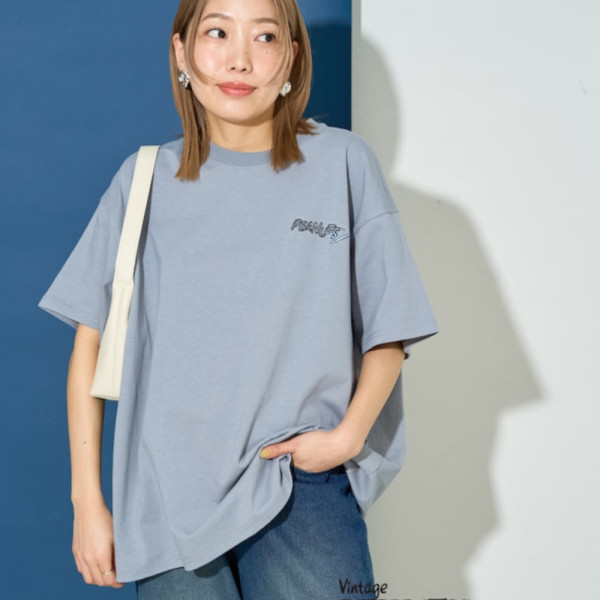 프릭스스토어 별주 피넛 백 자수 반소매 티셔츠 5컬러 1323248901647