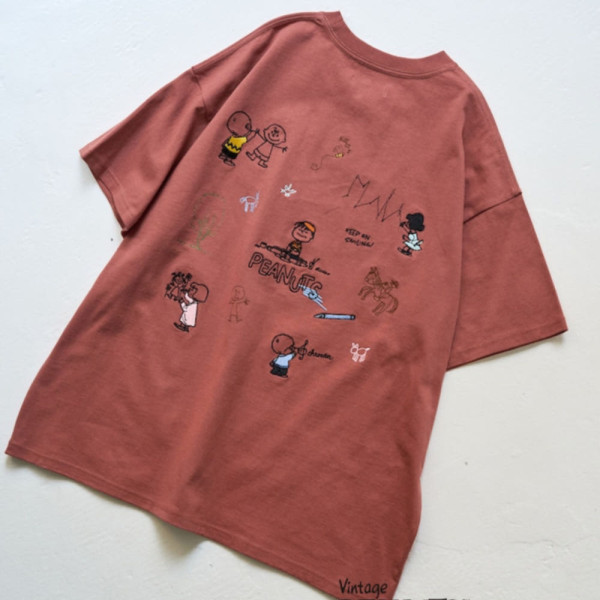 프릭스스토어 별주 피넛 백 자수 반소매 티셔츠 5컬러 1323248901647