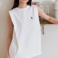 U.S. POLO ASSN. 유에스폴로에센 숄더 탱크탑 더블홀스맨 자수 2컬러 PLL52244