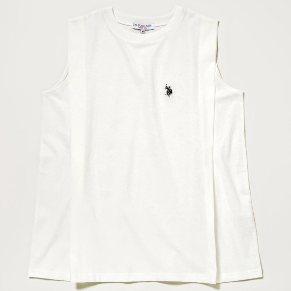 U.S. POLO ASSN. 유에스폴로에센 숄더 탱크탑 더블홀스맨 자수 2컬러 PLL52244