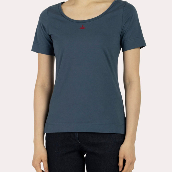 비비안웨스트우드 코튼 베이직 라운드넥 티셔츠 4컬러 1612351023