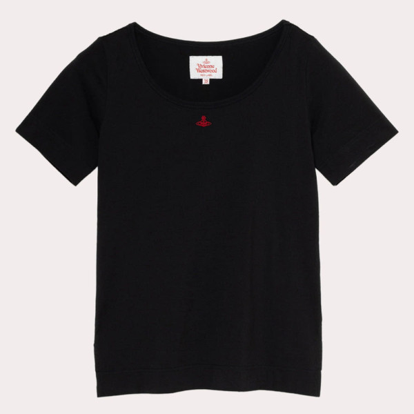 비비안웨스트우드 코튼 베이직 라운드넥 티셔츠 4컬러 1612351023