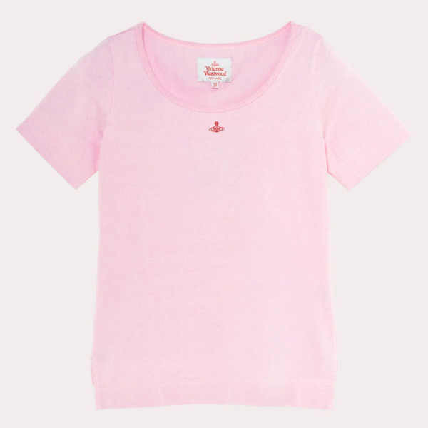 비비안웨스트우드 코튼 베이직 라운드넥 티셔츠 4컬러 1612351023