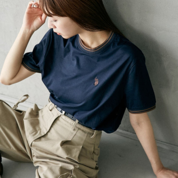 퍼블럭스 U.S. POLO ASSN. 유에스폴로에센 별주 라인 리브 티셔츠 4컬러 3223291600003