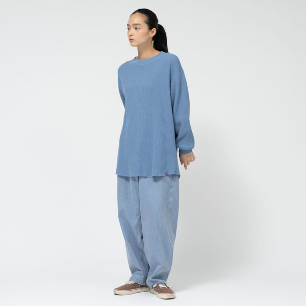 노스페이스 퍼플라벨 와플 크루넥 롱 티셔츠 3컬러 N25SH011