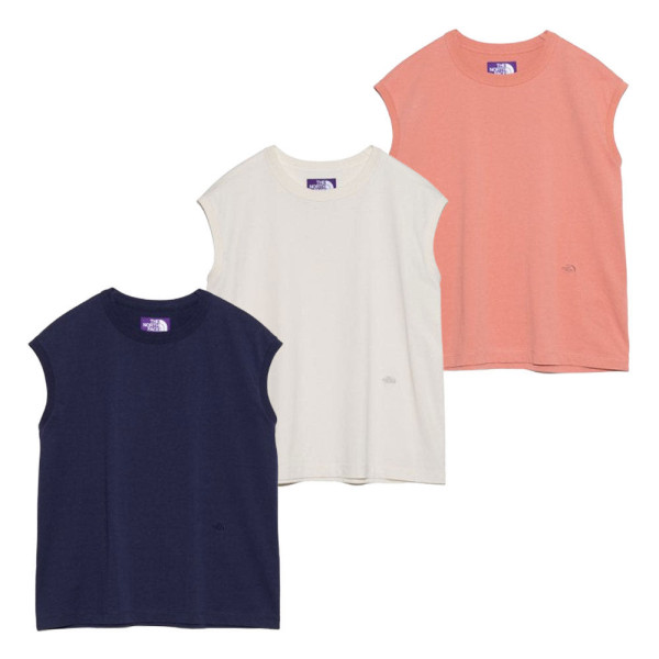 노스페이스 퍼플라벨 코튼 저지 민소매 티셔츠 3컬러 N25SH059