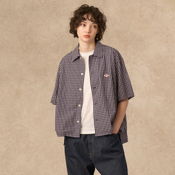 단톤 여성 코튼 팝린 반팔 플레이드 셔츠 3컬러 DT-B0223 CPP DNB251L104-0009