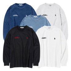 U.S. POLO ASSN. 유에스폴로에센 더블홀스맨 자수 긴팔티 5컬러 PLM51213DQ