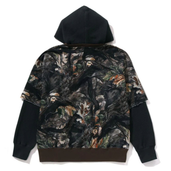 베이프 트리 엣지 카모 레이어드 풀오버 후드티 2컬러 1L80114003