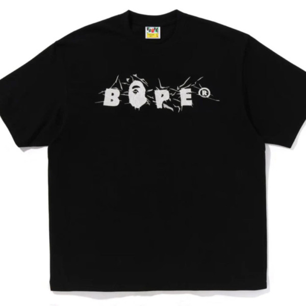 베이프 링클 베이프 로고 릴렉스핏 티셔츠 2컬러 1L80110324