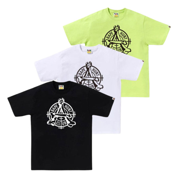 베이프 헌트 클럽 티셔츠 3컬러 1L80110053
