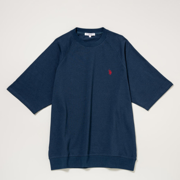 U.S. POLO ASSN. 유에스폴로에센 더블 호스맨 자수 나그랑 크루 반팔티 3컬러 PLM52210DQ