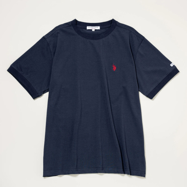 U.S. POLO ASSN. 유에스폴로에센 접촉 냉감 더블 호스맨 자수 반소매 티셔츠 3컬러 PLM52201DQ