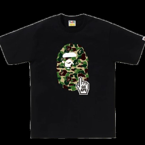 베이프 ABC 카모 고 에이프 포인터 에이프 헤드 베이펙 티셔츠 6컬러 1L25110014